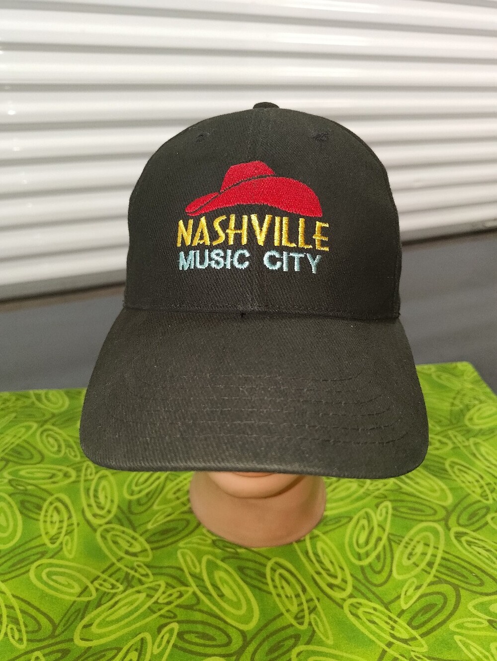 Nashville Music City Embroidered Concert Fan Strapback Hat Rare HTF